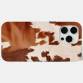 Bruin Crème Koeienhuid Western Case-Mate iPhone Case (Achterkant (horizontaal))