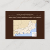 Bruin/crème/rode achterste wervelkolom informatiekaartje (Achterkant)