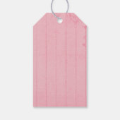 Bruin, Crème, Roze Bloemige Botanische Bloem Cadeaulabel (Achterkant)