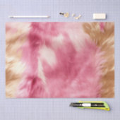 Bruin Crème Roze Cowgirl Koeienhuid Tissuepapier (Craft)