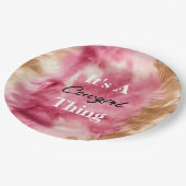 Bruin Crème Roze Cowgirl Quote Papieren Bordje (Gekanteld)