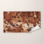 Bruin crème zwart Koeienhuid Bad Handdoek (Handdoek)