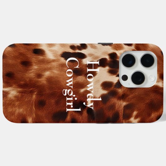 Bruin crème zwart Koeienhuid Case-Mate iPhone Case (Achterkant (horizontaal))