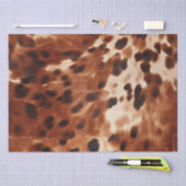Bruin crème zwart Koeienhuid Tissuepapier (Craft)