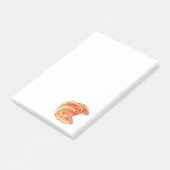 bruin croissantbrood post-it® notes (Schuin)