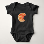 bruin croissantbrood romper (Voorkant)