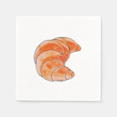 bruin croissantbrood servet (Voorkant)