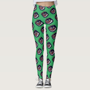 Bruin Dachshund Ogen Aangepast Leggings