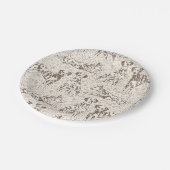 Bruin Dalmatische hond Dierenprint Papieren Bordje (Gekanteld)