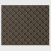 Bruin Damascadeaupapier Cadeaupapier (Vlak)