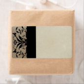 Bruin Damask adres Verzendlabels - Etiket (Insitu)