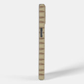Bruin decoratief driehoekspatroon Case-Mate iPhone case (Achterkant / Rechts)