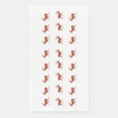 Bruin deer Walking Festive Pattern Servet (Voorkant)