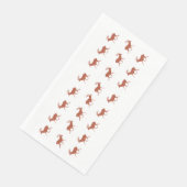 Bruin deer Walking Festive Pattern Servet (Hoek)