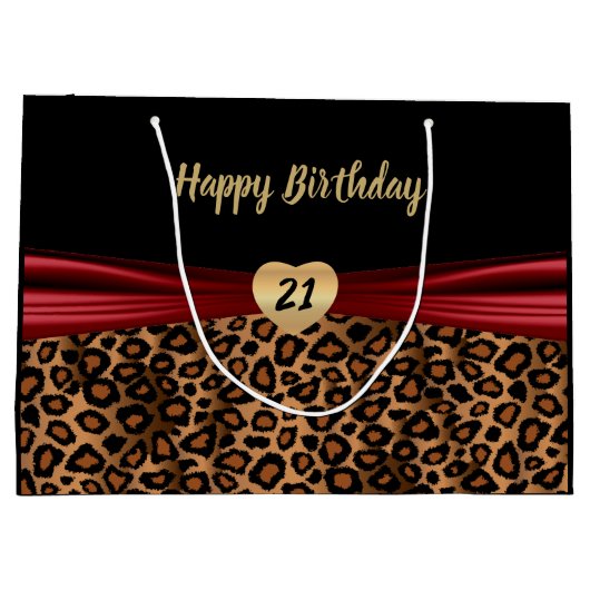  bruin design large cadeautasje (Achterkant)