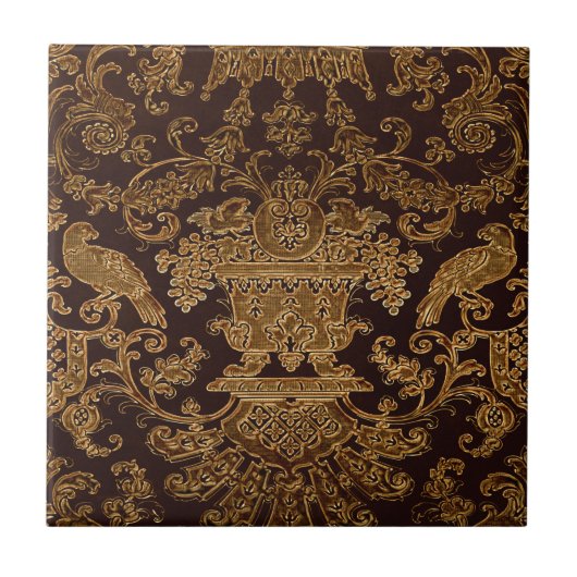 Bruin  design tegeltje (Voorkant)