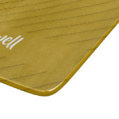 Bruin, diagonaal getextureerd plastic, douanenaam snijplank (Hoek)