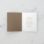 Bruin diagonale strepen Foto modern Afstuderen Bedankkaart (Binnen)