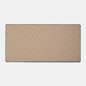 Bruin Diamant Patroon Bureau Mat (Voorkant)