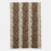Bruin Diamonds Snake Skin Pattern Theedoek (Verticaal)