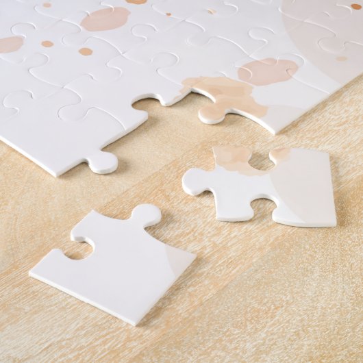 Bruin Dier Graphic, Slapen Fawn Legpuzzel (Zijkant)