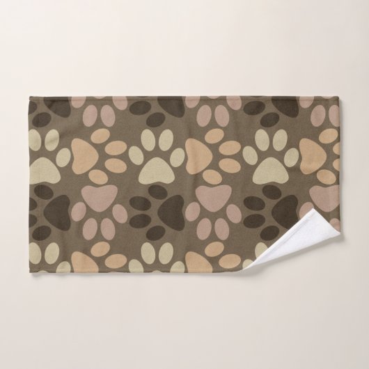 Bruin dog afdrukken bad handdoek (Handdoek)