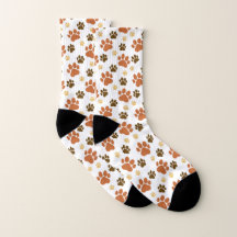 Bruin Dog Pawprints Patroon