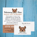 Bruin Dog, Veterinair Bureau Flyer<br><div class="desc">Brown Dog,  Veterinarian,  Veterinary Service Adverteren Flyer door The Visitekaartje Store.</div>