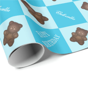 Bruin draag Verpakkend Document Cadeaupapier