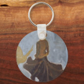 Bruin-dress-Sleutelhanger Sleutelhanger (Voorkant)