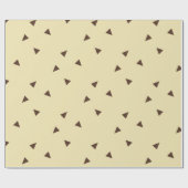 Bruin driehoekspatroon cadeaupapier (Vlak)
