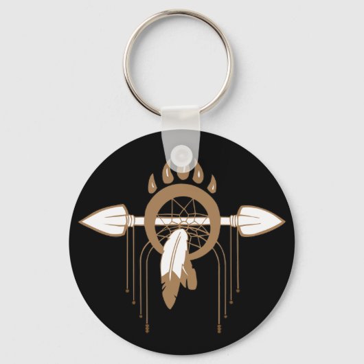 Bruin drocatcher sleutelhanger (Voorkant)