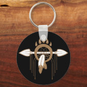 Bruin drocatcher sleutelhanger (Voorkant)