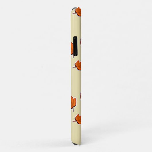 Bruin droog bladpatroon Case-Mate iPhone case (Achterkant/rechts)