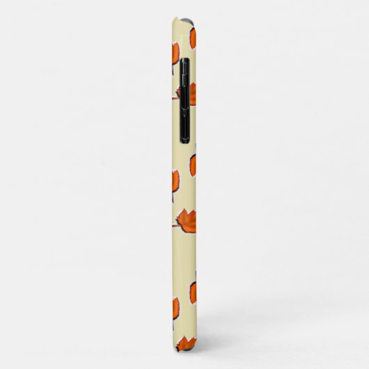 Bruin droog bladpatroon Case-Mate iPhone case (Achterkant/links)