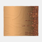 Bruin droogmiddel fleece deken (Voorkant (Horizontaal))