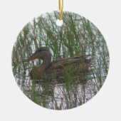 Bruin Duck Wildlife Animal Ornament (Voorkant)