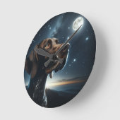 Bruin Duitse kortharige pointer nachtelijke hemel Ronde Klok (Hoek)