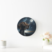 Bruin Duitse kortharige pointer nachtelijke hemel Ronde Klok (Huis)