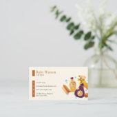 Bruin Eco Schoonmaak Diensten Maid House Schoonmaa Visitekaartje (Staand voorkant)