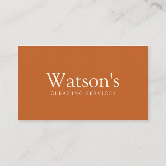 Bruin Eco Schoonmaak Diensten Maid House Schoonmaa Visitekaartje (Achterkant)