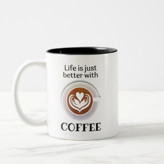 Bruin Eenvoudig Koffiecitaat Mok