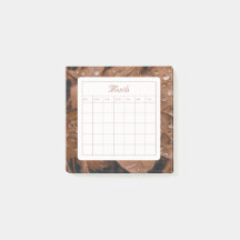 Bruin Eenvoudig Maandelijks schema Kalender