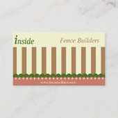 Bruin Eenvoudige Hek Bouwer Aannemer Visitekaartje (Voorkant)