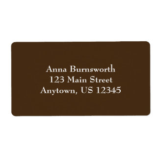 Bruin eenvoudige platte labels