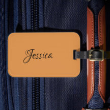 Bruin eenvoudige scriptnaam effen