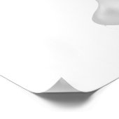 Bruin Ei in Witte Eierdop Poster (Hoek)