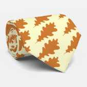 Bruin eikelvormig design. stropdas (Opgerold)
