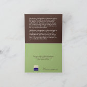 Bruin elegant de vakantie van bedrijfs feestdagen kaart (Binnen)