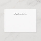 Bruin Elegant Floral Sympathicokaart Informatiekaartje (Achterkant)